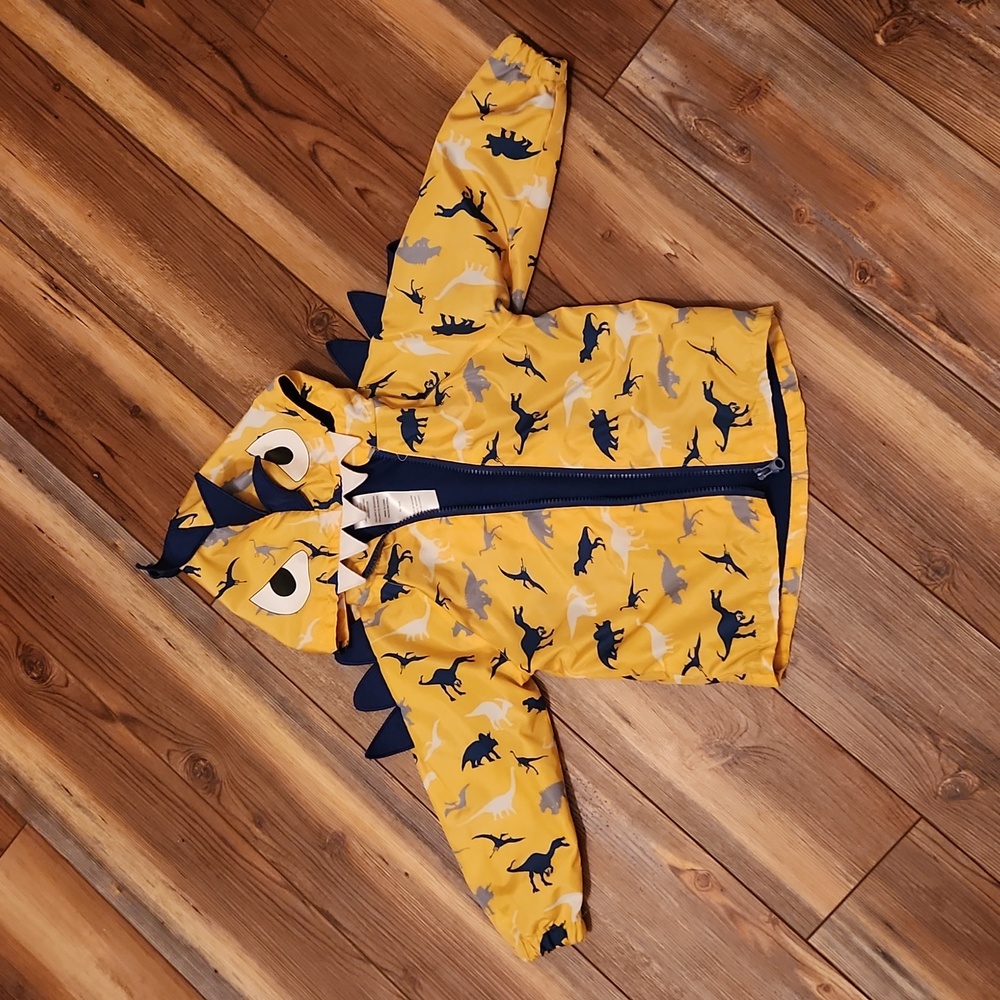 Little Rebels Dinosaur rain jacket 3t
